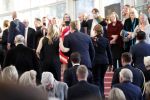 Amsterdam 18 april 2018
 Koning Willem-Alexander en koningin Maxima wonen de premiere bij van Gurre-Lieder in de Nationale Opera & Ballet in de stopera.