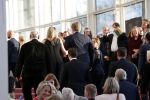 Amsterdam 18 april 2018
 Koning Willem-Alexander en koningin Maxima wonen de premiere bij van Gurre-Lieder in de Nationale Opera & Ballet in de stopera.