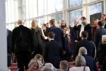 Amsterdam 18 april 2018
 Koning Willem-Alexander en koningin Maxima wonen de premiere bij van Gurre-Lieder in de Nationale Opera & Ballet in de stopera.