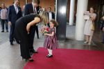 Amsterdam 18 april 2018
 Koning Willem-Alexander en koningin Maxima wonen de premiere bij van Gurre-Lieder in de Nationale Opera & Ballet in de stopera.