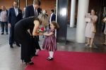 Amsterdam 18 april 2018
 Koning Willem-Alexander en koningin Maxima wonen de premiere bij van Gurre-Lieder in de Nationale Opera & Ballet in de stopera.