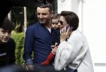 Amsterdam 14 april 2018
Kristina Bazilovic en haar man met kinderen