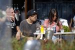 Amsterdam 19 april 2018
Lil Kleine met zijn vriendin jamie Vaes op terras bij George