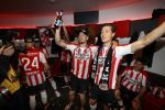 Eindhoven, 15 April 2018
PSV-AJAX, eindstand 3-0 en Landskampioen Seizoen 2017-2018
Marco v Ginkel
Marco v Ginkel en Sam Lammers
