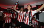 Eindhoven, 15 April 2018
PSV-AJAX, eindstand 3-0 en Landskampioen Seizoen 2017-2018
Marco v Ginkel
Marco v Ginkel en Sam Lammers
