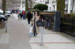 Hamburg 13 april 2018
Sylvie Meis viert haar 40e verjaardag oa met haar vader en moeder en haar broer Daniel. Ze gingen smiddags lunchen in Restaurant Daniel en s avonds was het feest in hotel Radisson Blue in Hamburg. De PA van Sylvie  Marina Coburger