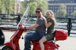 Amsterdam 22 april 2018
Martijn Krabbe met zijn dochter Michelle op de vespa scooter.