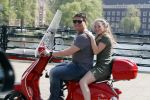 Amsterdam 22 april 2018
Martijn Krabbe met zijn dochter Michelle op de vespa scooter.