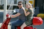 Amsterdam 22 april 2018
Martijn Krabbe met zijn dochter Michelle op de vespa scooter.