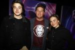 Amsterdam 24 april 2018
Premiere Avengers in pathe Arena. Martijn Krabbe met zoon Bickel en dochter Michelle