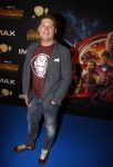 Amsterdam 24 april 2018
Premiere Avengers in pathe Arena. Martijn Krabbe met zoon Bickel en dochter Michelle