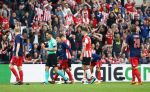 Eindhoven, 15 April 2018
PSV-AJAX, eindstand 3-0 en Landskampioen Seizoen 2017-2018
Max Wober krijgt een rode kaart