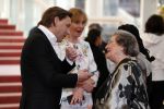 Amsterdam 18 april 2018
 Koning Willem-Alexander en koningin Maxima wonen de premiere bij van Gurre-Lieder in de Nationale Opera & Ballet in de stopera. Oud hofdame van prinses Beatrix Miente Boellaard Stheeman wordt geinterviewd door Matthijs Albers