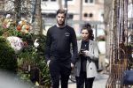 Amsterdam 10 april 2018
Monica Geuze ( zwanger) met haar vriend Lars Veldwijk op de cornelis schuytstraat