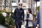 Amsterdam 10 april 2018
Monica Geuze ( zwanger) met haar vriend Lars Veldwijk op de cornelis schuytstraat