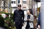 Amsterdam 10 april 2018
Monica Geuze ( zwanger) met haar vriend Lars Veldwijk op de cornelis schuytstraat