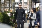 Amsterdam 10 april 2018
Monica Geuze ( zwanger) met haar vriend Lars Veldwijk op de cornelis schuytstraat