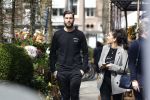 Amsterdam 10 april 2018
Monica Geuze ( zwanger) met haar vriend Lars Veldwijk op de cornelis schuytstraat