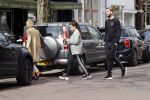 Amsterdam 10 april 2018
Monica Geuze ( zwanger) met haar vriend Lars Veldwijk op de cornelis schuytstraat