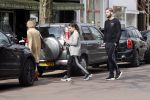 Amsterdam 10 april 2018
Monica Geuze ( zwanger) met haar vriend Lars Veldwijk op de cornelis schuytstraat