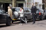 Amsterdam 10 april 2018
Monica Geuze ( zwanger) met haar vriend Lars Veldwijk op de cornelis schuytstraat