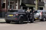 Amsterdam 10 april 2018
Monica Geuze ( zwanger) met haar vriend Lars Veldwijk op de cornelis schuytstraat