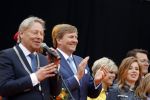 Groningen 27 april 2018
Koningsdag in Groningen met Koning Willem Alexander Koningin Maxima prinses Amalia Arian Alexia . 
Burgmeester van Groningen Peter den Oudsten