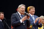 Groningen 27 april 2018
Koningsdag in Groningen met Koning Willem Alexander Koningin Maxima prinses Amalia Arian Alexia . 
Burgmeester van Groningen Peter den Oudsten