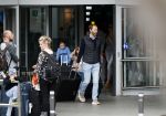 Ibiza 28 april 2018
Prinses Margarita met haar man Tjalling ten Cate en hun dochters Paola en Julia op het viegveld van ibiza