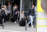 Ibiza 28 april 2018
Prinses Margarita met haar man Tjalling ten Cate en hun dochters Paola en Julia op het viegveld van ibiza