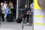 Ibiza 28 april 2018
Prinses Margarita met haar man Tjalling ten Cate en hun dochters Paola en Julia op het viegveld van ibiza