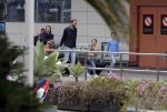 Ibiza 28 april 2018
Prinses Margarita met haar man Tjalling ten Cate en hun dochters Paola en Julia op het viegveld van ibiza