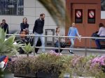 Ibiza 28 april 2018
Prinses Margarita met haar man Tjalling ten Cate en hun dochters Paola en Julia op het viegveld van ibiza