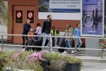 Ibiza 28 april 2018
Prinses Margarita met haar man Tjalling ten Cate en hun dochters Paola en Julia op het viegveld van ibiza