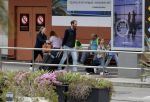 Ibiza 28 april 2018
Prinses Margarita met haar man Tjalling ten Cate en hun dochters Paola en Julia op het viegveld van ibiza