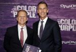 Amsterdam 16 april 2018
Premiere the color purple in de NDSM loods. Roel Vente met partner