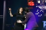 Amsterdam 14 april 2018
Xander de Buisonje en Roxeanne Hazes ( zwanger) tijdens Holland zingt Hazes in het zigoo Dome
