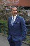 Amsterdam 11 april 2018
Ruud Gullit in zijn pak van the society shop.