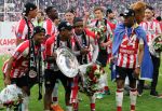Eindhoven, 15 April 2018
PSV-AJAX, eindstand 3-0 en Landskampioen Seizoen 2017-2018
Steven Bergwijn