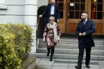 Hamburg 13 april 2018
Sylvie Meis viert haar 40e verjaardag oa met haar vader en moeder en haar broer Daniel. Ze gingen smiddags lunchen in Restaurant Daniel en s avonds was het feest in hotel Radisson Blue in Hamburg.