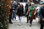 Hamburg 13 april 2018
Sylvie Meis viert haar 40e verjaardag oa met haar vader en moeder en haar broer Daniel. Ze gingen smiddags lunchen in Restaurant Daniel en s avonds was het feest in hotel Radisson Blue in Hamburg. vrienden Sylvie