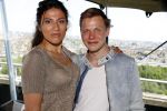 Amsterdam 8 mei 2018
Jeansdrager van het jaar verkeizing in het apollo hotel. Zahra Lfil met vriend Martin Vis