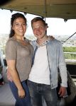 Amsterdam 8 mei 2018
Jeansdrager van het jaar verkeizing in het apollo hotel. Zahra Lfil met vriend Martin Vis