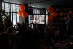 Amsterdam 8 april 2019
Strong women award in het Apollo Hotel. Bibian Mentel op scherm