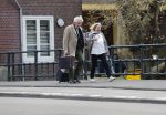 Amsterdam 18 april 2019
Boudewijn Poelman met zijn vrouw wandelend op straat  in Amsterdam zuid .