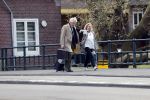 Amsterdam 18 april 2019
Boudewijn Poelman met zijn vrouw wandelend op straat  in Amsterdam zuid .