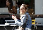 Amsterdam 16 april 2019
Christie Bokma op terras in Amsterdam zuid