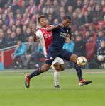 Amsterdam, 31 Maart 2019 AJAX-PSV, eindstand 3-1
Denzel Dumfries en David Neres