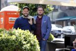 Amsterdam 16 april 2019
Diederik Jekel en John Korthaus   wandelend op cornelis schuytstraat.