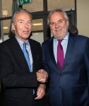 Den Haag, 8 Mei 2019
Uitreiking boek Elco Brinkman met de tekst: Bouwen en Bewaren
Elco Brinkman met 2 broers  Menno Brinkman en Bram Brinkman
